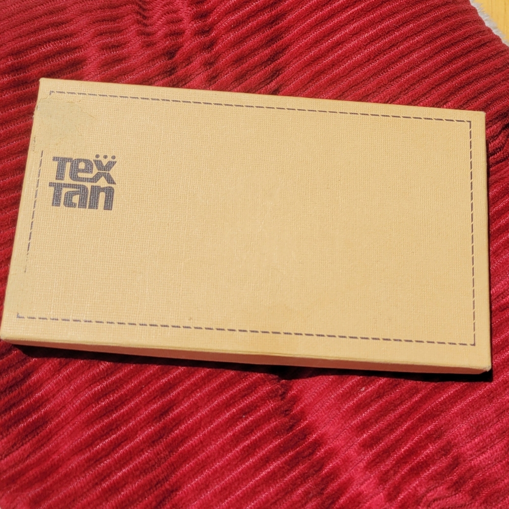 Vintage Tex Tan Fandango Calf Leather Secretary Wallet New With Wear. 7×4" - Picture 2 of 8